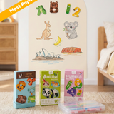 (Explorer Set) 1 Magnetic Wall + 3 Magnet Packs + 12 Crayons